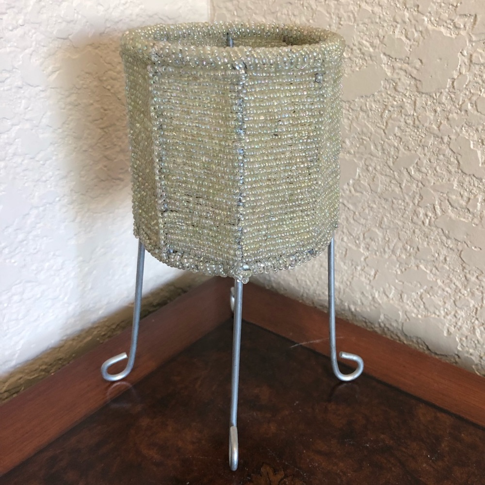 Beaded Votive Candle Holder